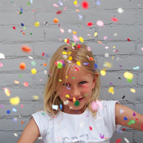 Young Girl With Confetti